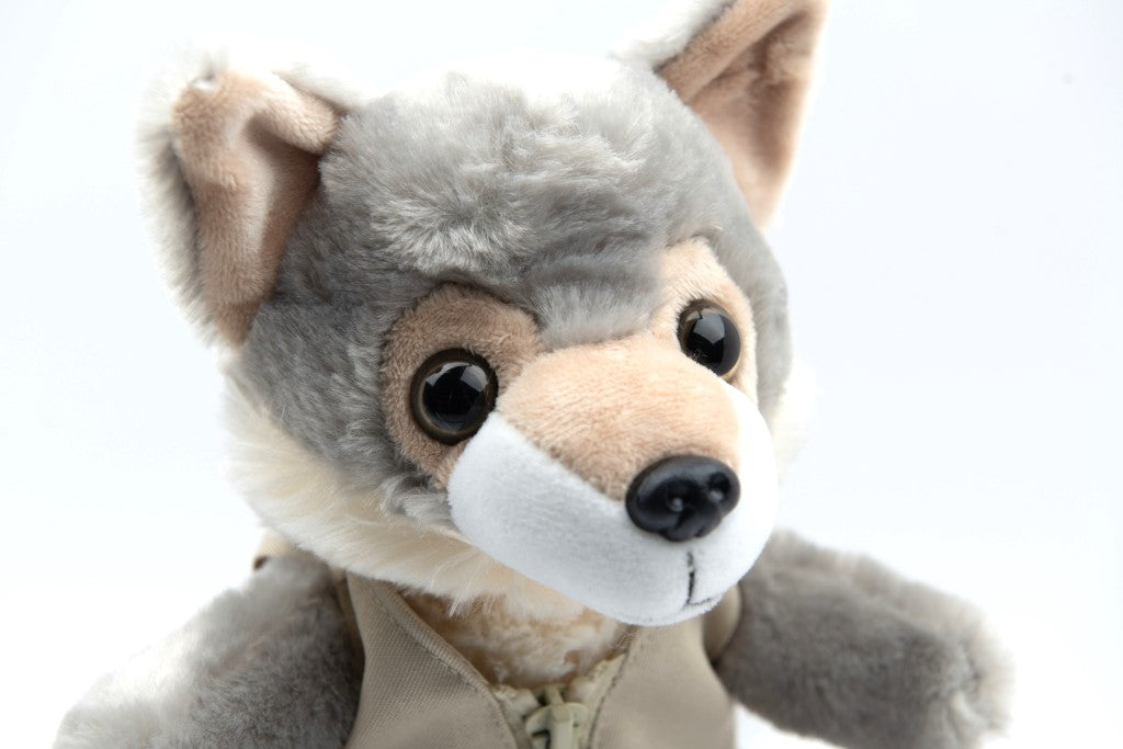 Wolf Plush with Cleveland Metroparks Logo Vest