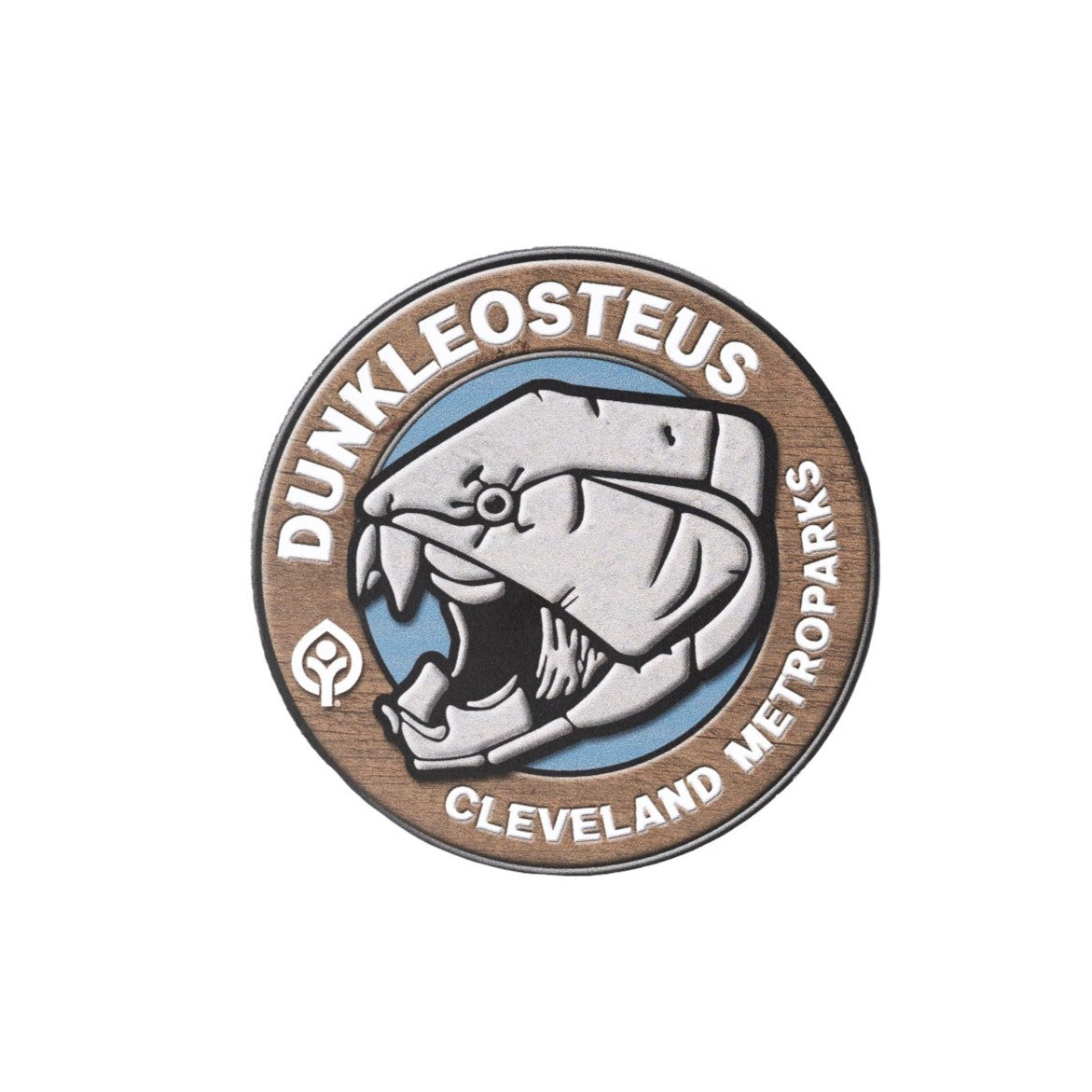 Cleveland Metroparks Dunkleosteus Head Sticker