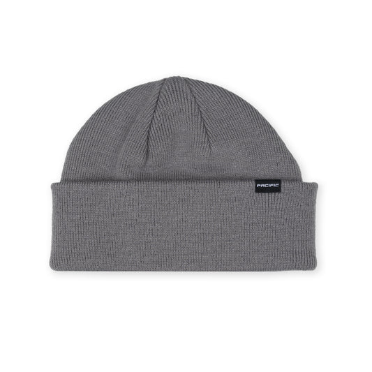 Gray Fisherman Beanie Hat with Leafman Logo