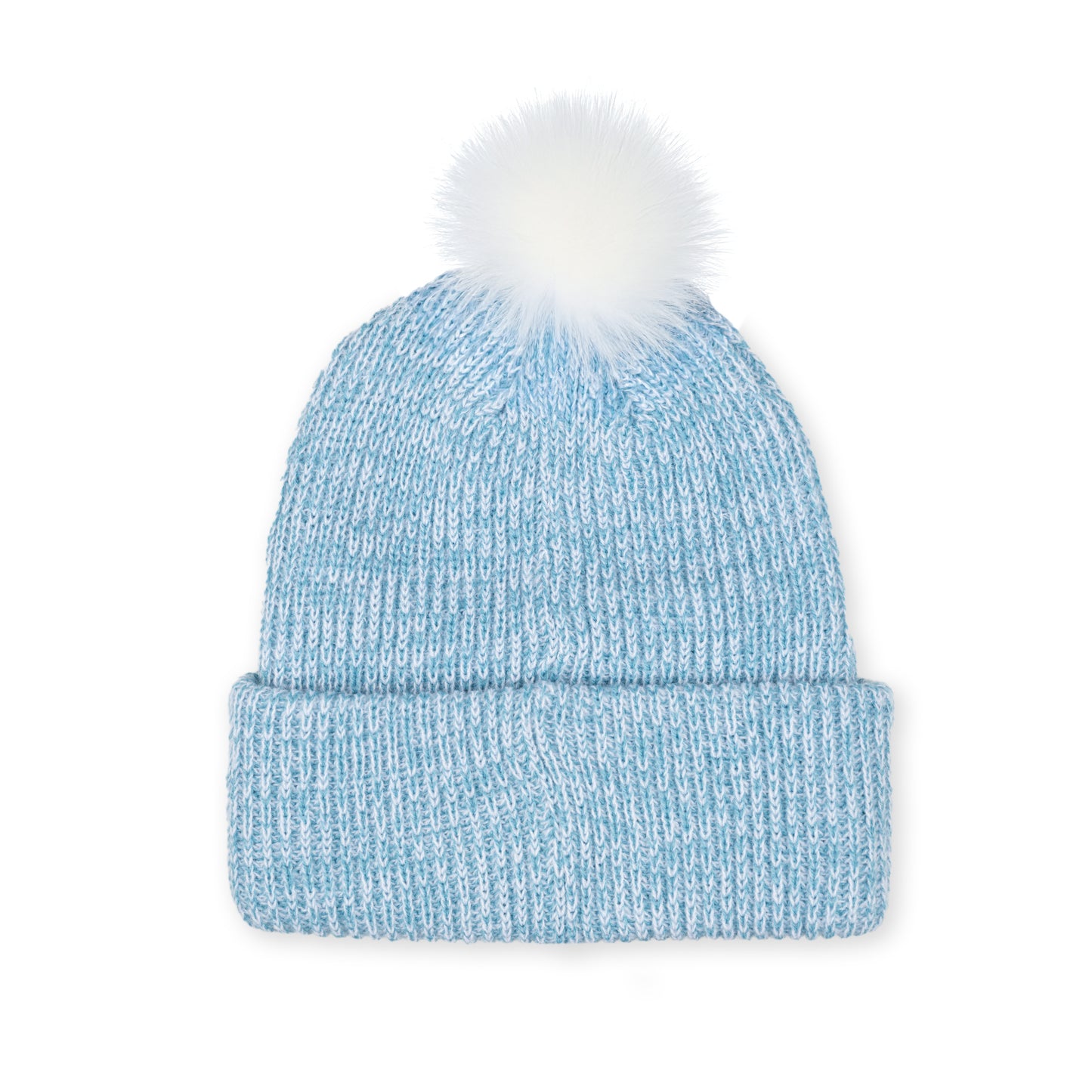 Faux Fur Pom Beanie with Leafman logo
