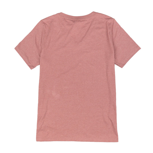 Women's V-Neck Squirrel Tee in Mauve