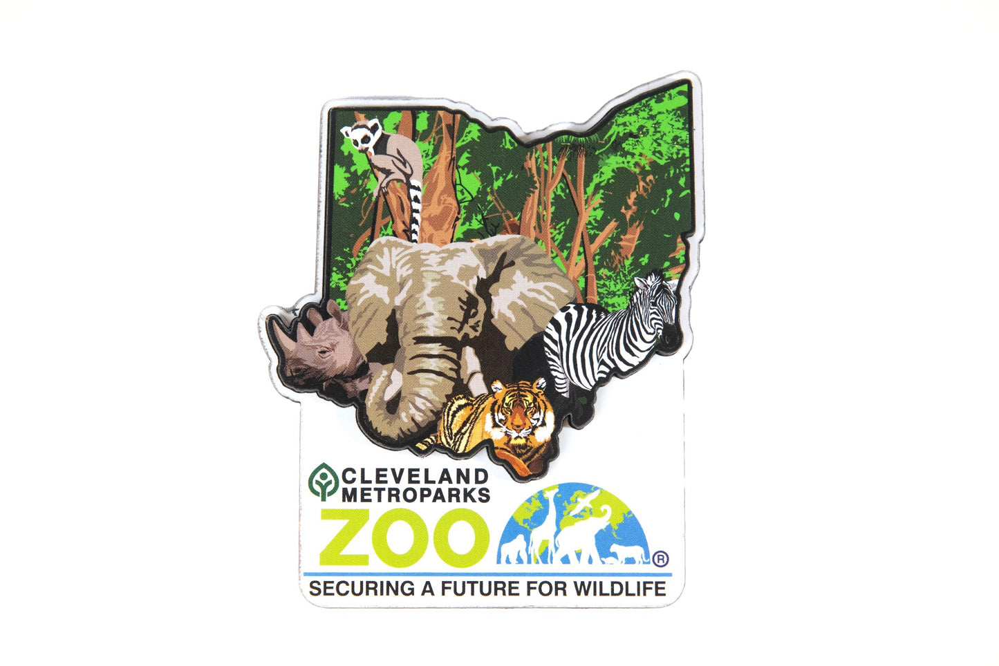 Ohio Collage Wood Magnet