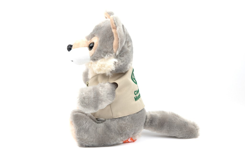 Wolf Plush with Cleveland Metroparks Logo Vest