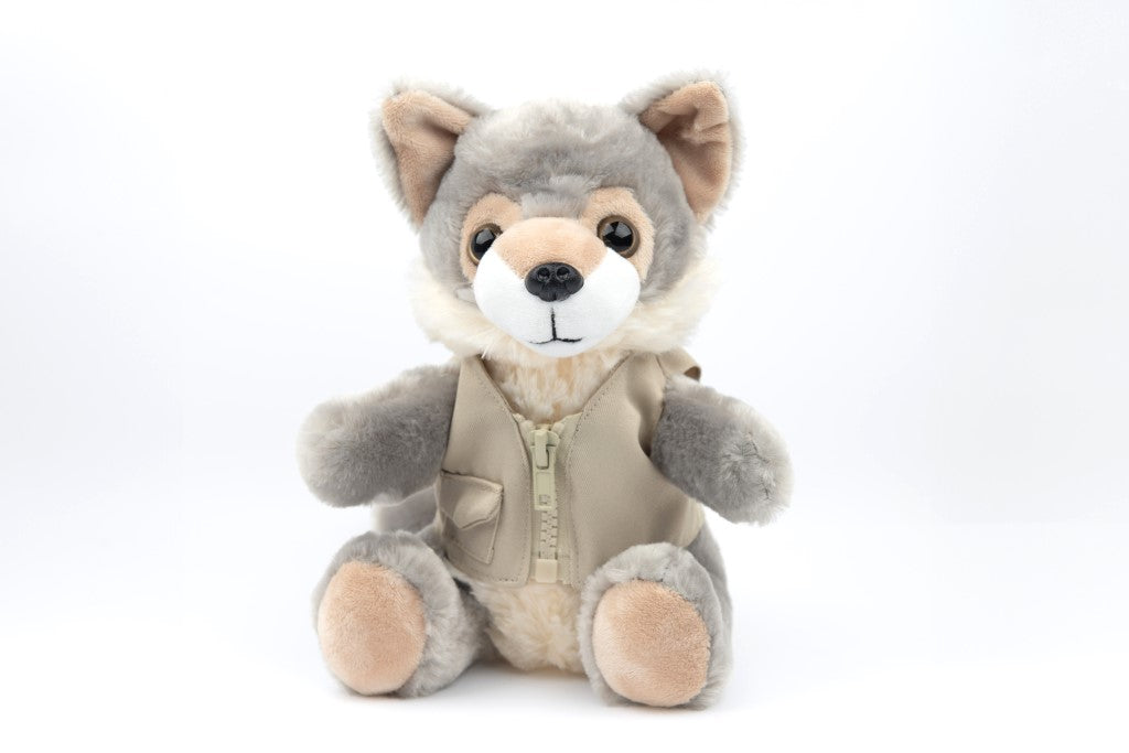 Wolf Plush with Cleveland Metroparks Logo Vest
