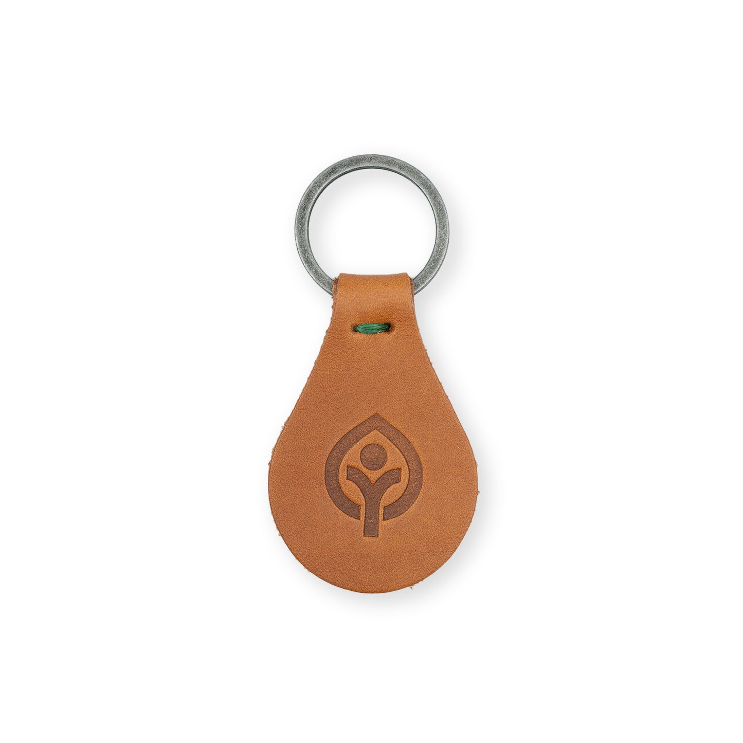 Leafman Logo Leather Keychain