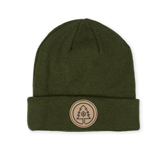 Tree Patch Cuff Beanie Hat