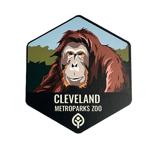 Cleveland Metroparks Zoo Orangutan Sticker