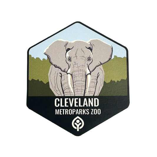 Cleveland Metroparks Zoo Elephant Sticker