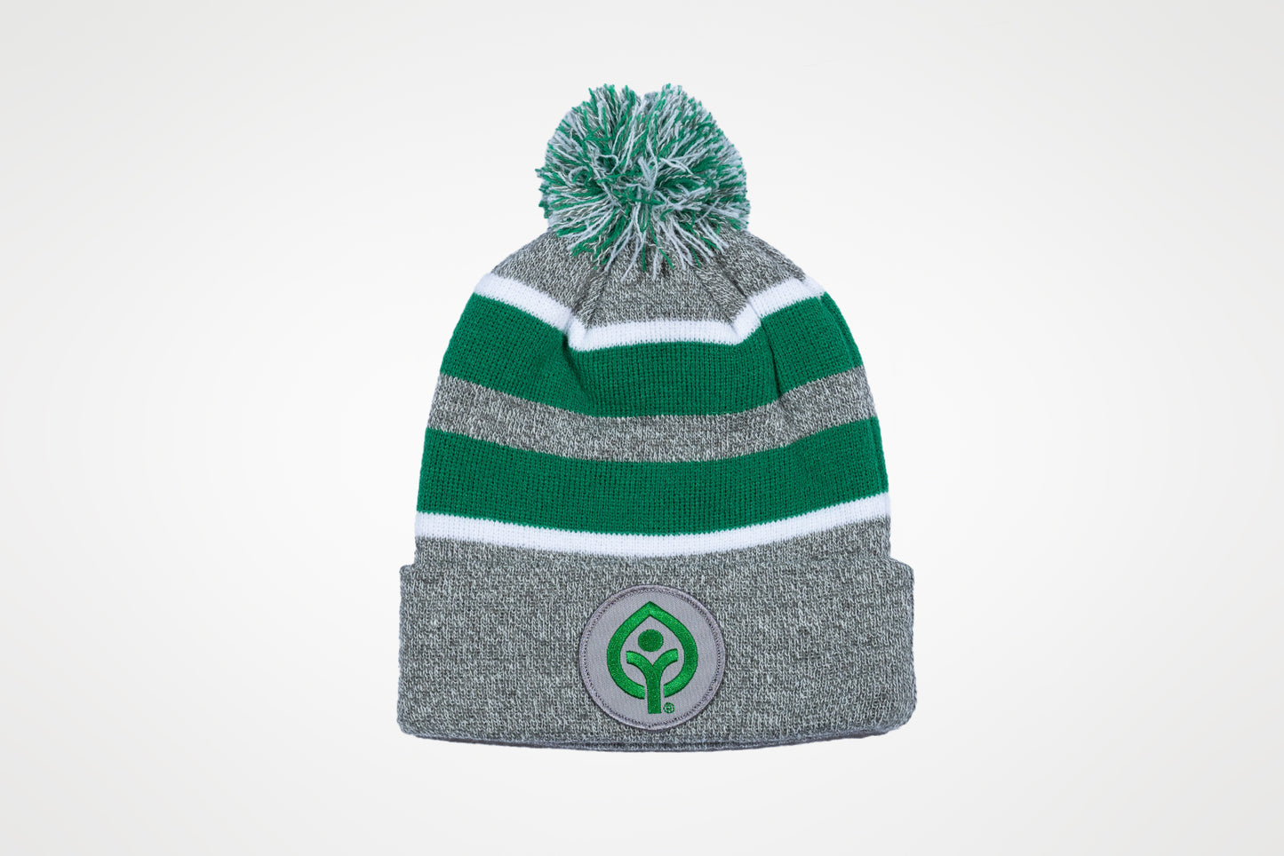 Cleveland Metroparks Striped Pom Beanie