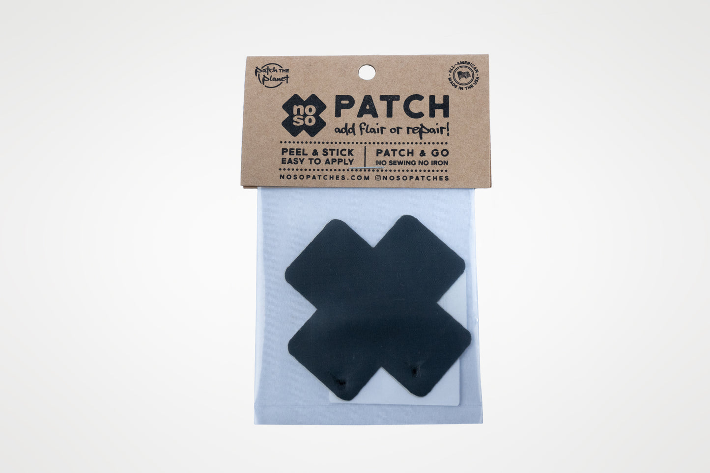 NOSO Repair Patch Black X