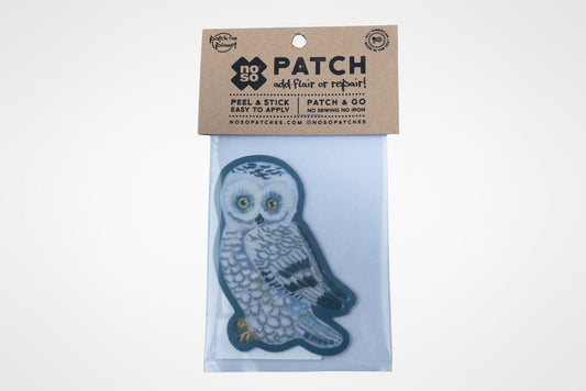 NOSO Repair Patch Snowy Owl Design