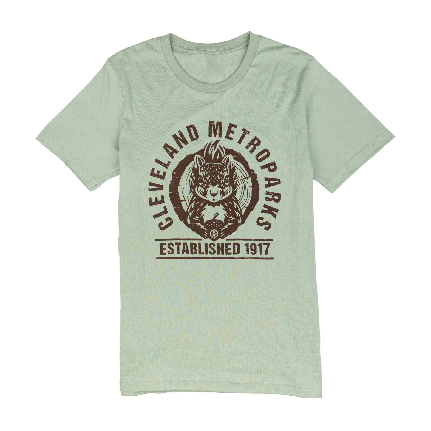 Adult Squirrel Tee in Heather Sage