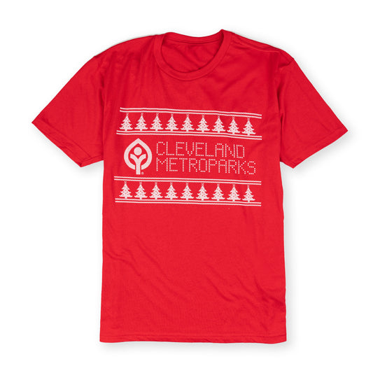 Cleveland Metroparks Red Holiday Tee