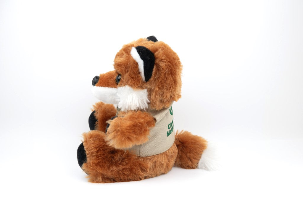 Red Fox Plush with Cleveland Metroparks Logo Vest