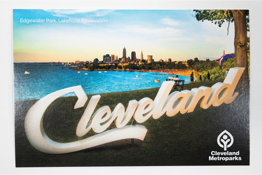 EW Cleveland Sign Postcard