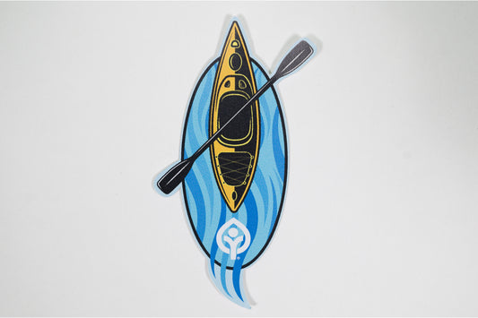 CM Ylw Kayak Sticker